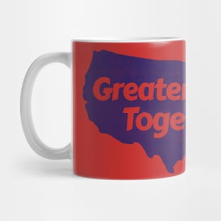 Greater Together (Blue, Distressed) Mug